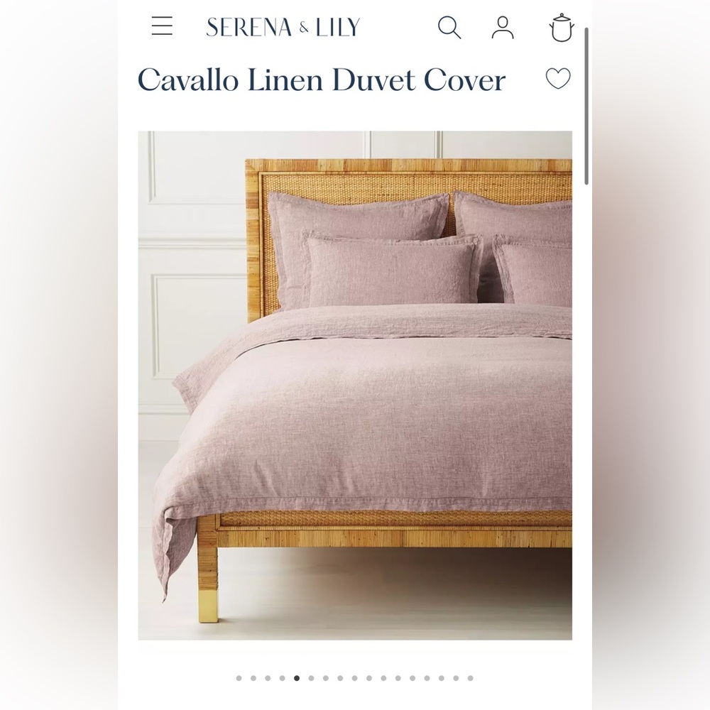 Serena & Lily linen sheets